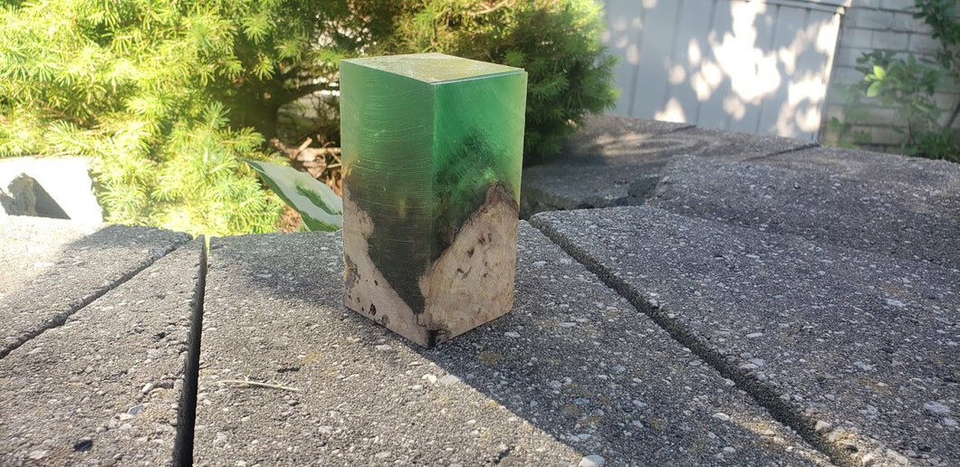 Translucent Green Resin Block