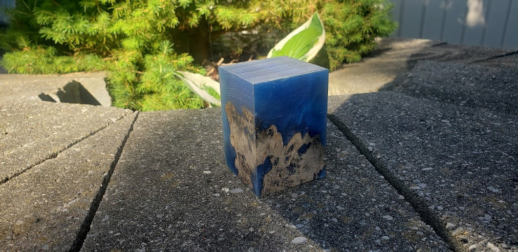 Solid Blue 2 Resin Block