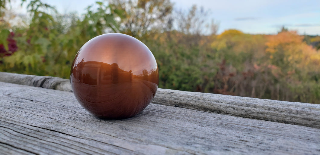 Translucent copper weighted knob