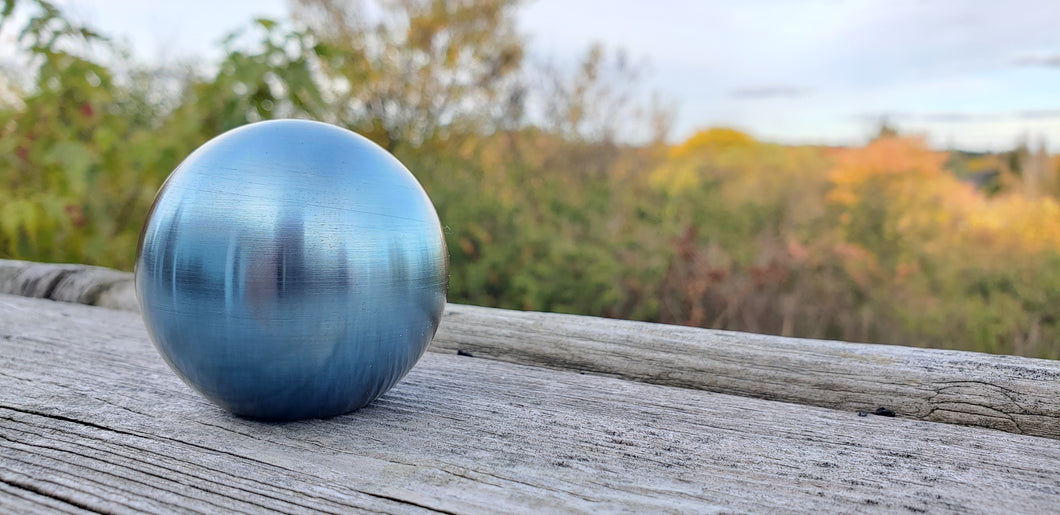 Torched blue weighted knob