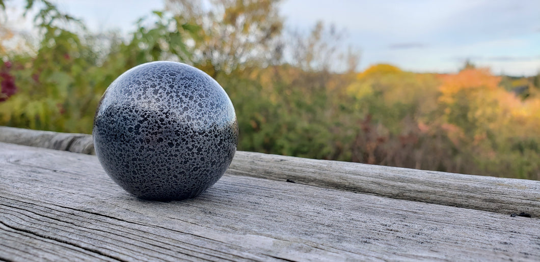 Black speckled  weighted knob